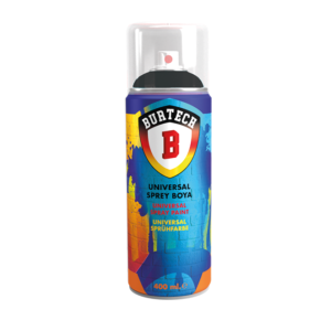 Burtech Akrilik Tampon Siyah Sprey Boya 500 ML