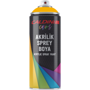 Spray-ul de vopsea galben trafic